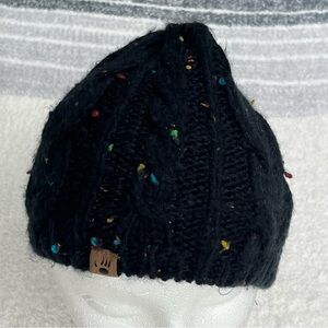 Bearpaw knit beanie hat